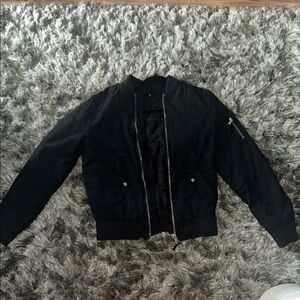 Women’s Black Bomber Jacket